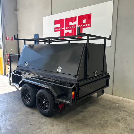8x5 Tradesman Trailer 2PC Design Slant With Compressor Box - FSP Trailers and Parts