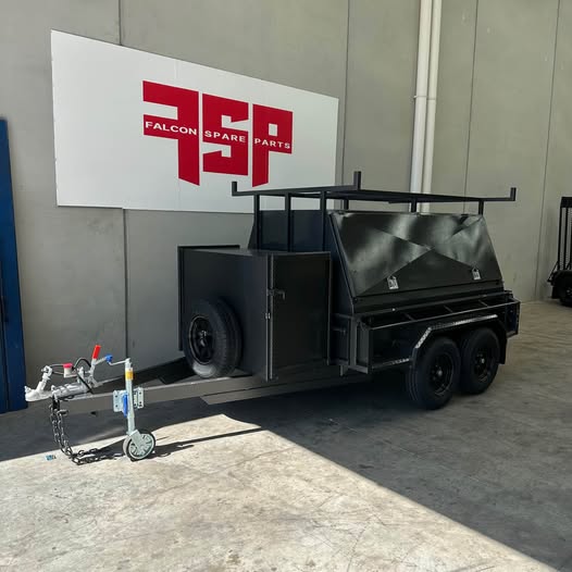 8x5 Tradesman Trailer 2PC Design Slant With Compressor Box - FSP Trailers and Parts