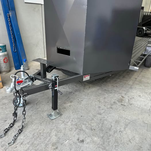 16'x6'6" Car Trailer Tandem Semi Flat, Perforated Sheet With Closed Nose - FSP Trailers and Parts