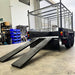 8x5 Box Trailer Tandem Axle With Ramps, Rack, Electric Brakes & 900mm cage