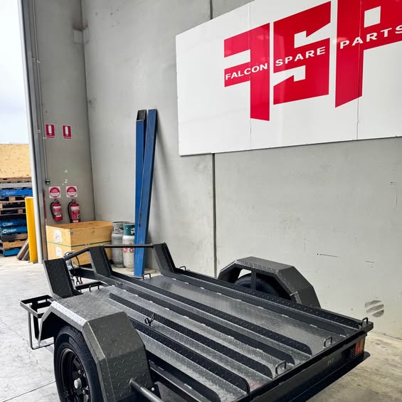 6ft x 4ft Bike Trailer With 3x Bike Channels - FSP Trailers and Parts