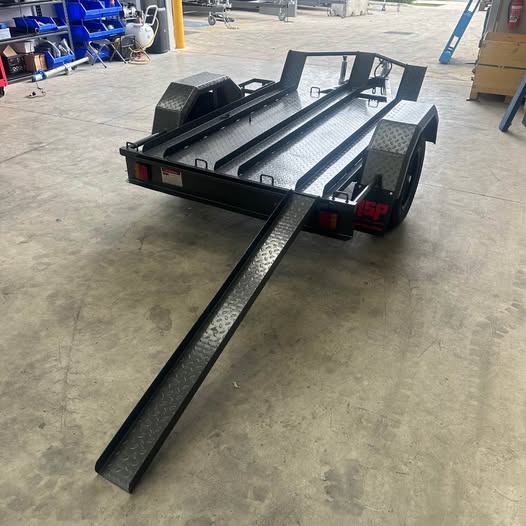 6ft x 4ft Bike Trailer With 3x Bike Channels - FSP Trailers and Parts