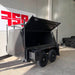 8x5 Tradesman Trailer One Piece Slant Sides, Drawers, Shelves, Back Door - FSP Trailers and Parts