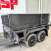 8x5 Tipper Tandem Trailer With 600mm Solid Removable Sides, Meshed Barn Doors Cage - FSP Trailers and Parts