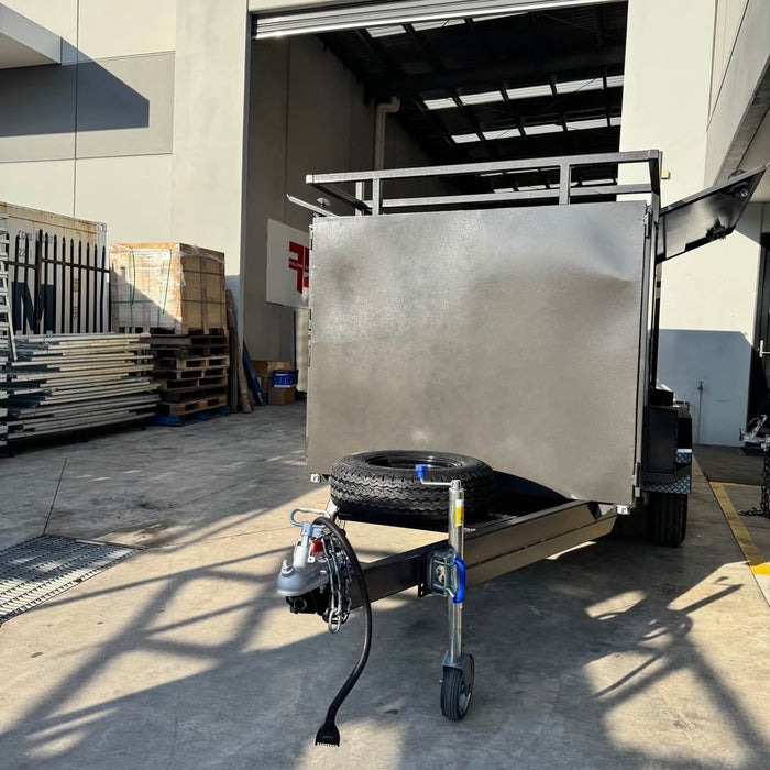 8x5 Tandem Tradesman Top Trailer with Compressor/Tool Box, Full-Length Drawers & Shelves - FSP Trailers and Parts