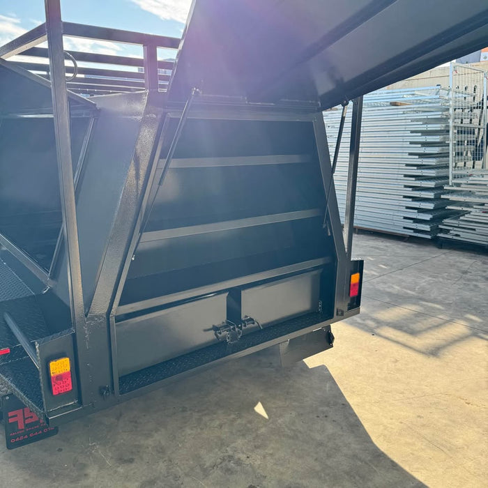 8x5 Tandem Tradesman Top Trailer with Compressor/Tool Box, Full-Length Drawers & Shelves - FSP Trailers and Parts