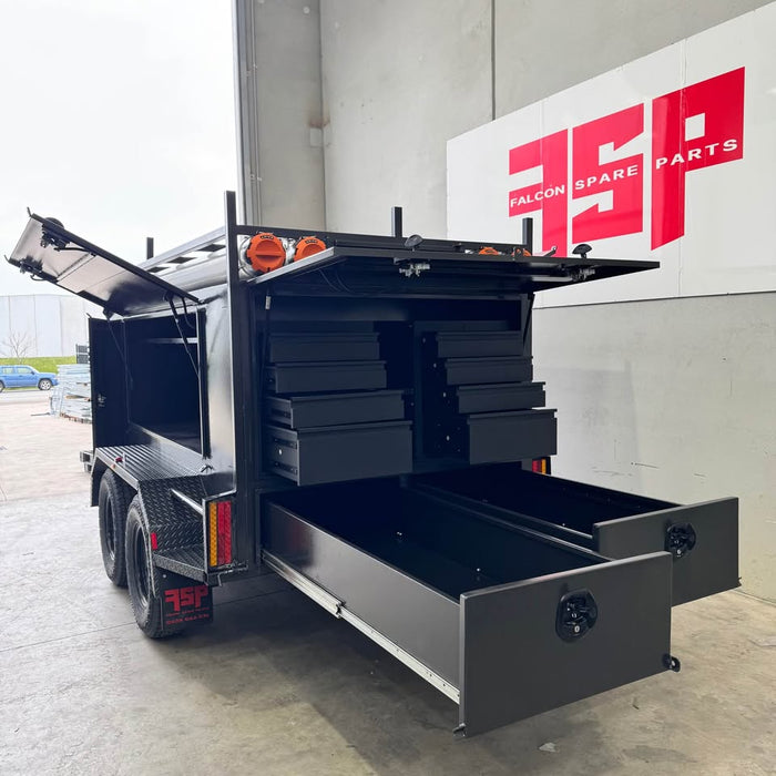8x5 Single Piece Square Top Tradesman Trailer - FSP Trailers and Parts