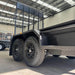 8x5 Tandem Axle Box Trailer with Drop Axles & Full-Width Mesh Ramp - FSP Trailers and Parts