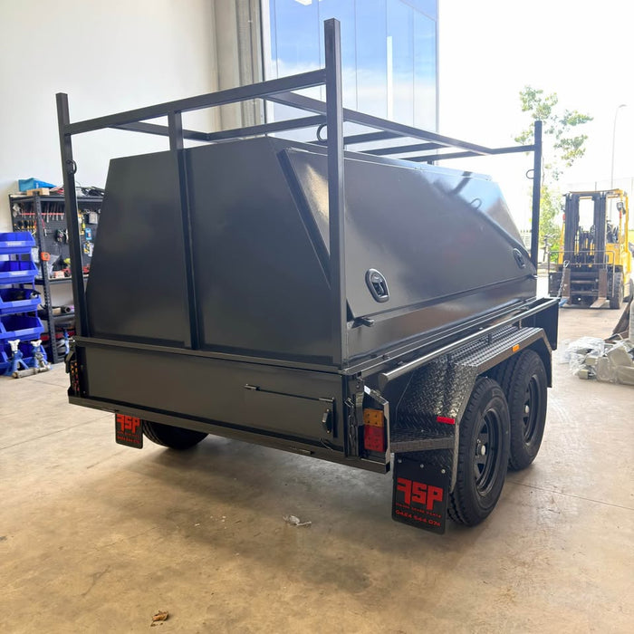 8x5 Tradesman Trailer with 2-Piece Slant Design & Side Doors - FSP Trailers and Parts