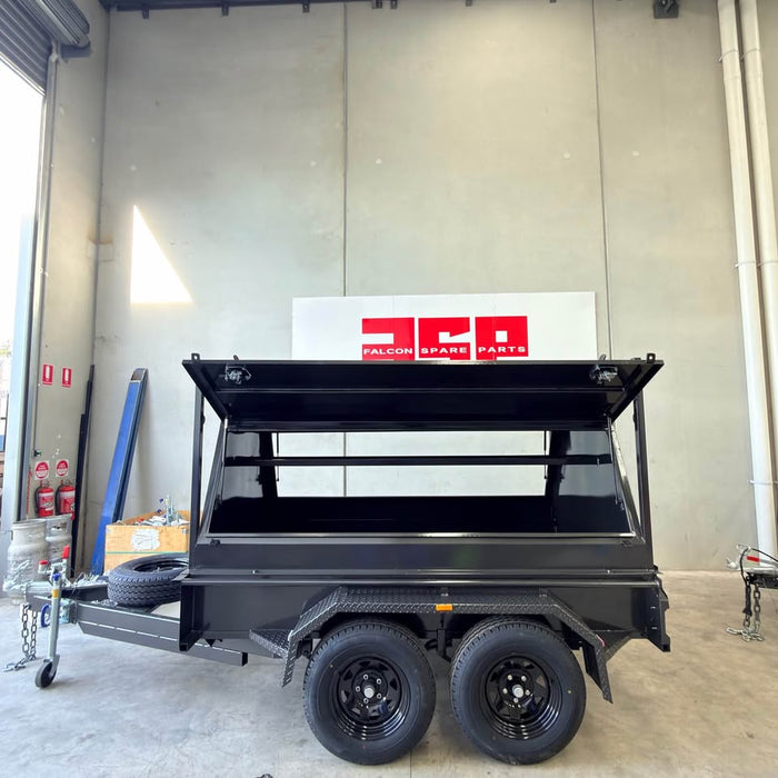 8x5 Tradesman Trailer with 2-Piece Slant Design & Side Doors - FSP Trailers and Parts