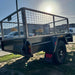 7x4 Box Trailer With 2ft High Cage - FSP Trailers and Parts
