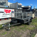 7x5 Box Trailer with 2ft High Cage - FSP Trailers and Parts
