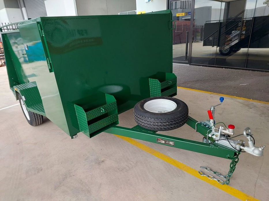 7x5 Green Lawn Mower Single Axle Trailer - FSP Trailers and Parts