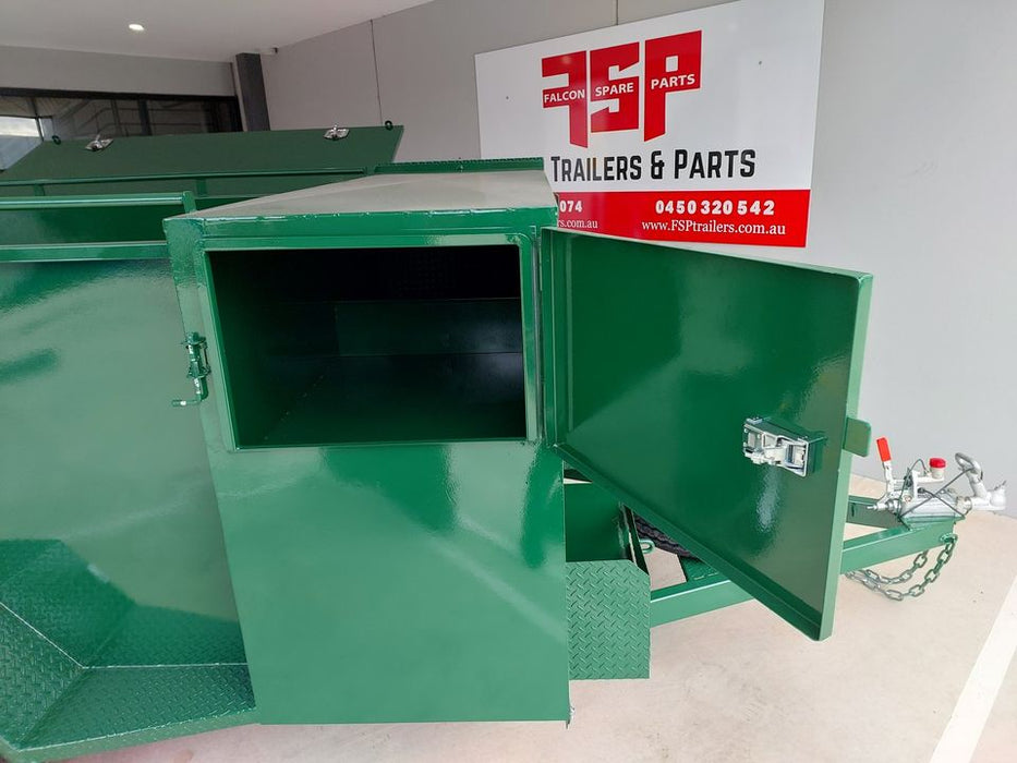 7x5 Green Lawn Mower Single Axle Trailer - FSP Trailers and Parts