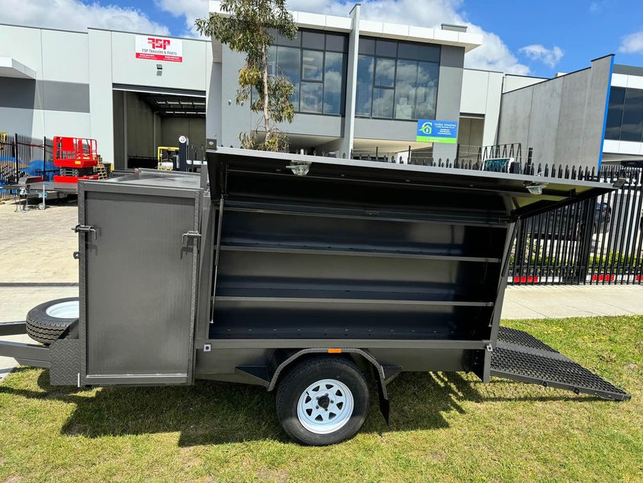 7x5 Lawn Mower Gardener Trailer 1400 kg GVM with Grip Mesh Ramp - FSP Trailers and Parts