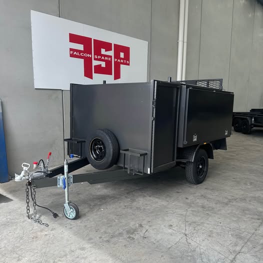 7x5 Lawn Mower/Gardener Trailer with Mesh Ramp - FSP Trailers and Parts