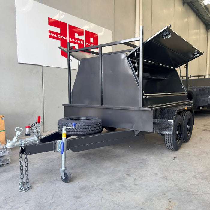 8x5 Tradesman Trailer with 2-Piece Slant Design & Side Doors - FSP Trailers and Parts