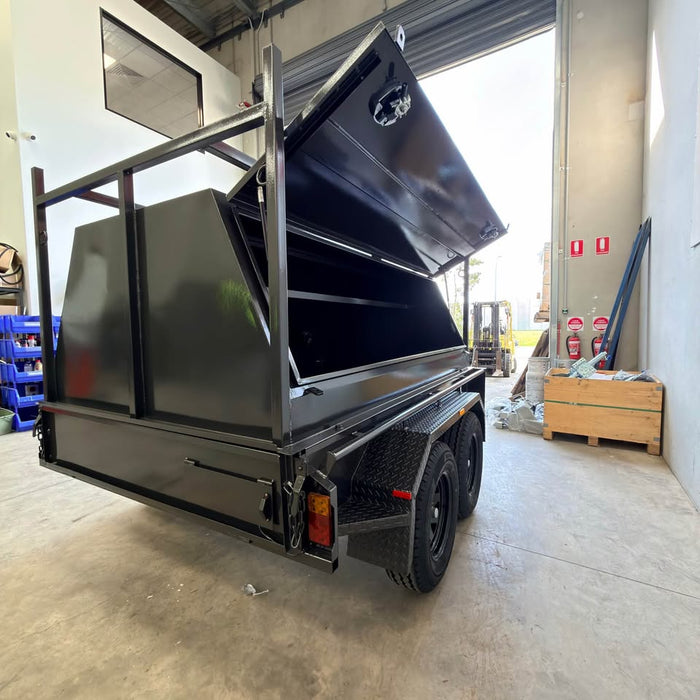 8x5 Tradesman Trailer with 2-Piece Slant Design & Side Doors - FSP Trailers and Parts
