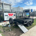 8x5 Box Trailer High Sides with Open Mower Box, Front & Rear Racks - FSP Trailers and Parts
