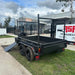 8x5 Box Trailer High Sides with Open Mower Box, Front & Rear Racks - FSP Trailers and Parts