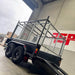 8x5 Box Trailer Tandem Axle With Ramps, Rack, Electric Brakes & 900mm cage - FSP Trailers and Parts