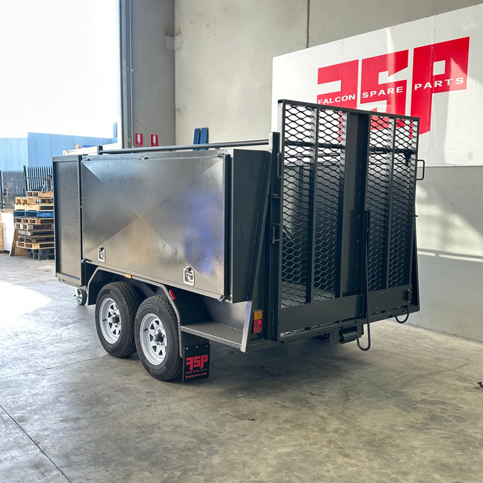 8x5 Lawn Mower Trailer with Mesh Ramps - FSP Trailers and Parts