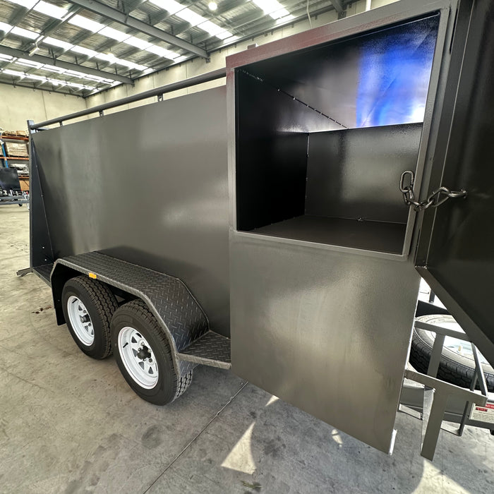 8x5 Lawn Mower Trailer with Mesh Ramps - FSP Trailers and Parts