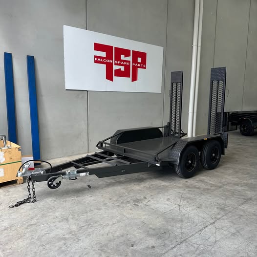 8x5 Scissor Lift/Plant & Equipment/Machinery/Excavator Trailer with Mesh Ramps - FSP Trailers and Parts