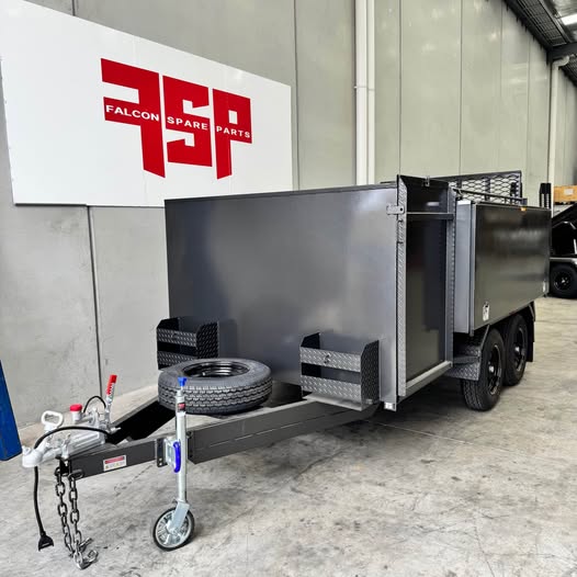 8x5 Tandem Lawn Mower Trailer With Mesh Ramp - FSP Trailers and Parts