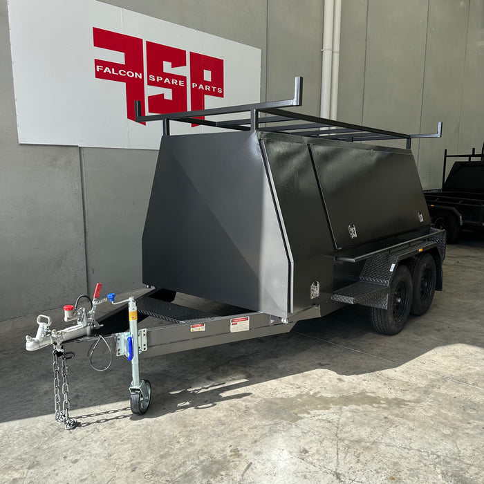 8x5 Tradesman Trailer Slant Sides with Compressor Box - FSP Trailers and Parts