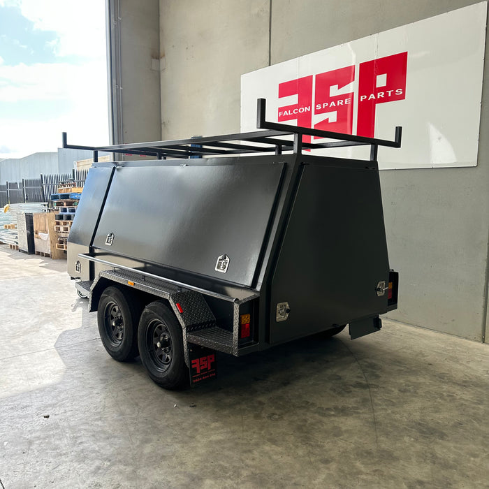 8x5 Tradesman Trailer Slant Sides with Compressor Box - FSP Trailers and Parts