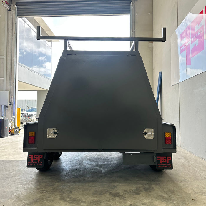 8x5 Tradesman Trailer Slant Sides with Compressor Box - FSP Trailers and Parts