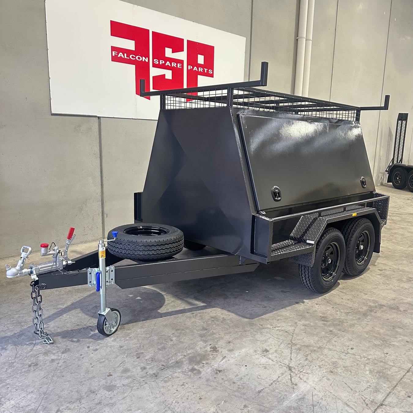 Tandem Tradesman Trailer Slant Sides