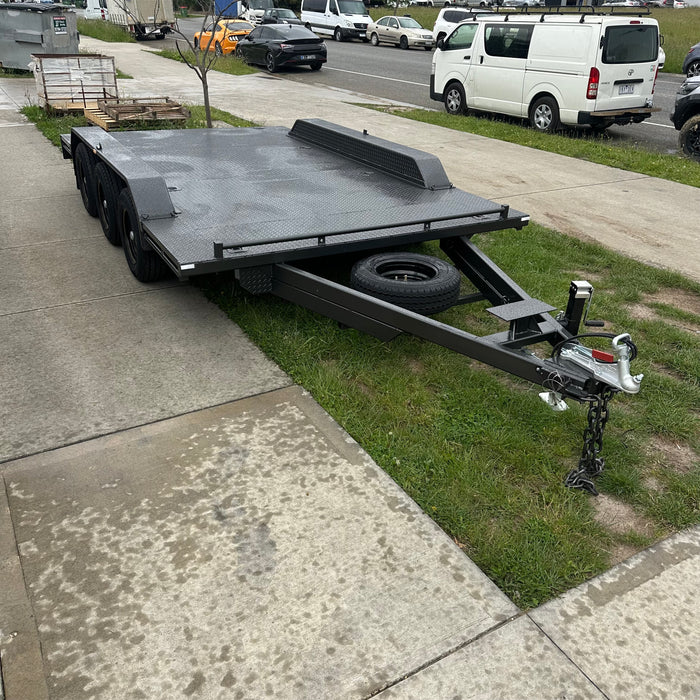 4.2m x 1.98m Semi Flat Tri-Axle Trailer with Removable Guards