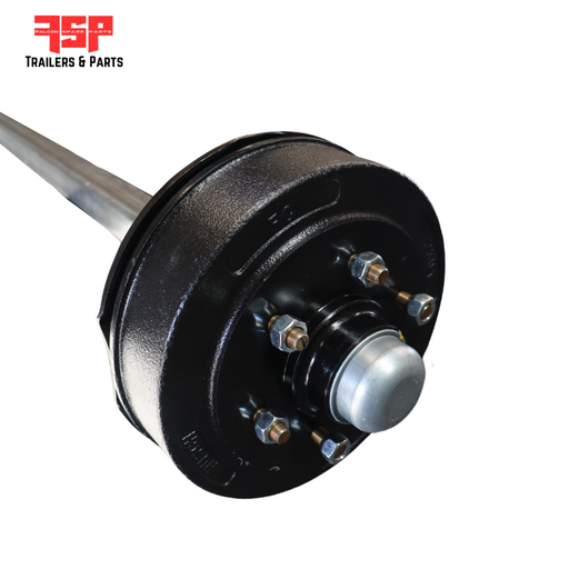 50mm Square Electric Braked Axle 2T Bearings - FSP Trailers and Parts
