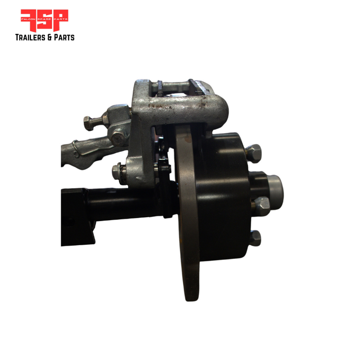 40mm Square Mechanical Drum Braked Axle - FSP Trailers and Parts