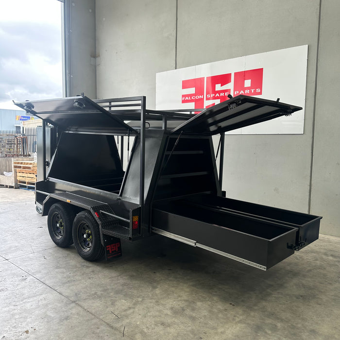 8x5 Tradesman Trailer with Full Length Drawers & Shelves