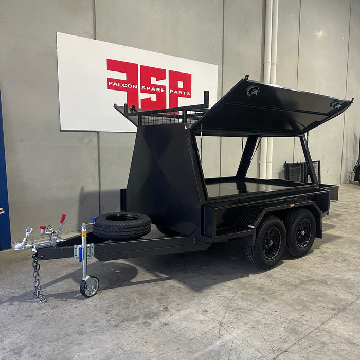 8x5 Tandem Tradesman Top Trailer with Full-Length Drawers