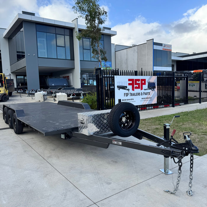 23ft Tri-Axle Car Trailer - Semi Flat - FSP Trailers and Parts