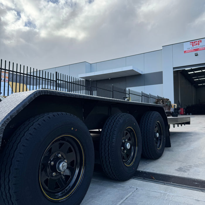 23ft Tri-Axle Car Trailer - Semi Flat - FSP Trailers and Parts