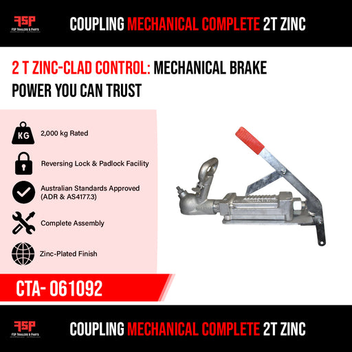 Coupling Mechanical Complete 2T Zinc (CTA- 061092)