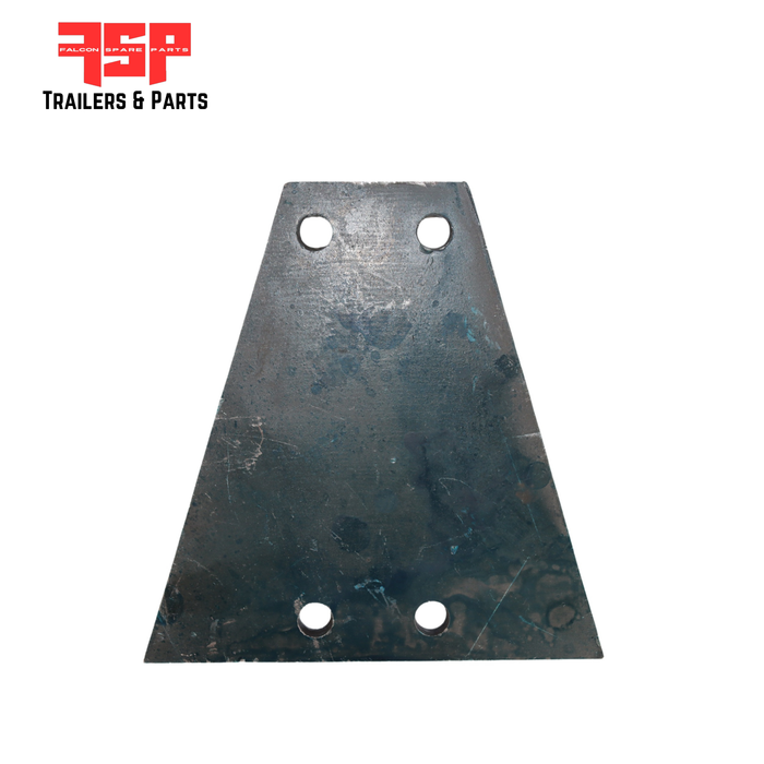 Coupling plate 4 hole Triangle 6mm - FSP Trailers and Parts