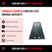 Coupling plate 4 hole Triangle 8mm - FSP Trailers and Parts