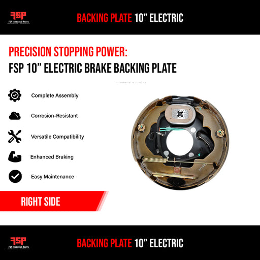 Backing Plate 10" Electric (Right side)