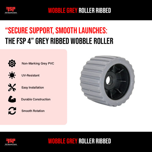 Wobble Grey Roller Ribbed
