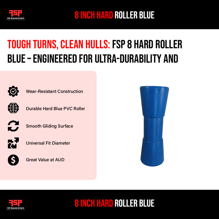8 Inch Hard Roller Blue - FSP Trailers and Parts