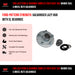 Hub Lazy Ford SL Bearings Complete with Dust Cap, Marine Seal & Wheel Nuts Galvanised - FSP Trailers and Parts
