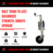 8 Inch Jockey Wheel Swing Up Bracket Galvanised - FSP Trailers and Parts