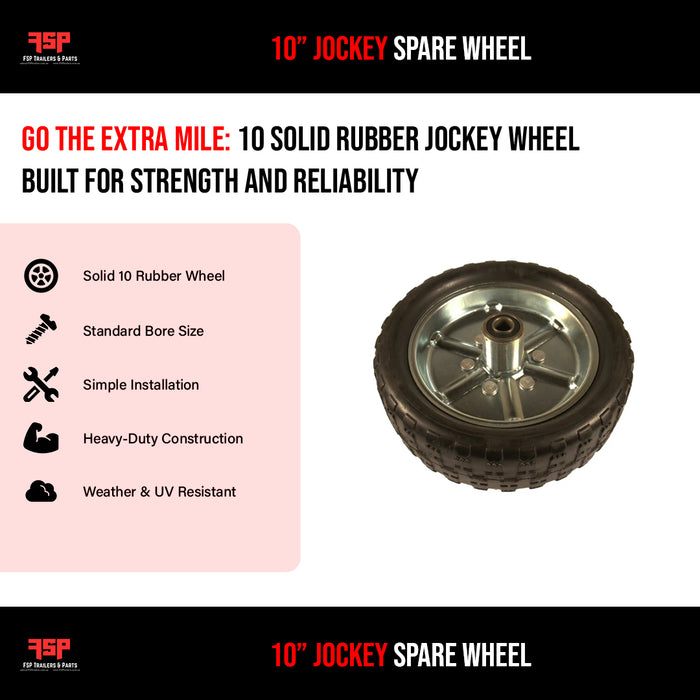 10" Jockey Spare Wheel - FSP Trailers and Parts