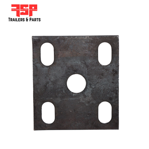 Fish Plates Natural 8mm  to suit 45mm Springs (Slotted Holes) - FSP Trailers and Parts